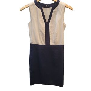 8 hr - New Year's Sale - Tommy Hilfiger - Drop Waist Two-Toned Sheath Dress